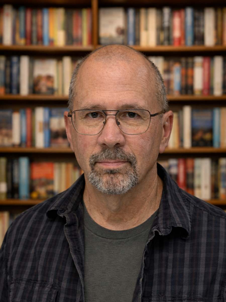 Portrait of Joseph Rhea, science fiction author and scientist